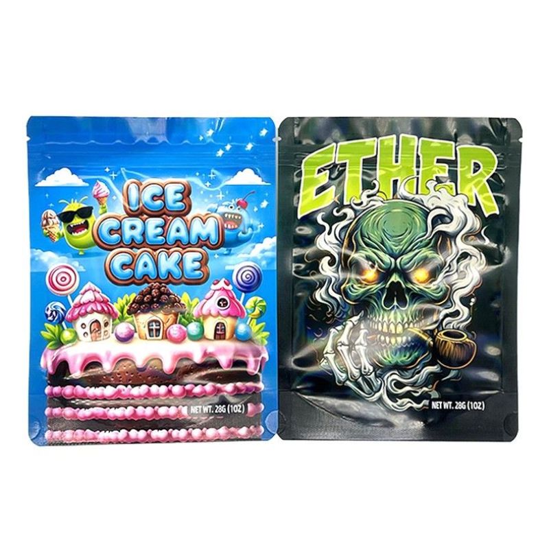 1oz Smell Proof Mylar Pouches for Weed